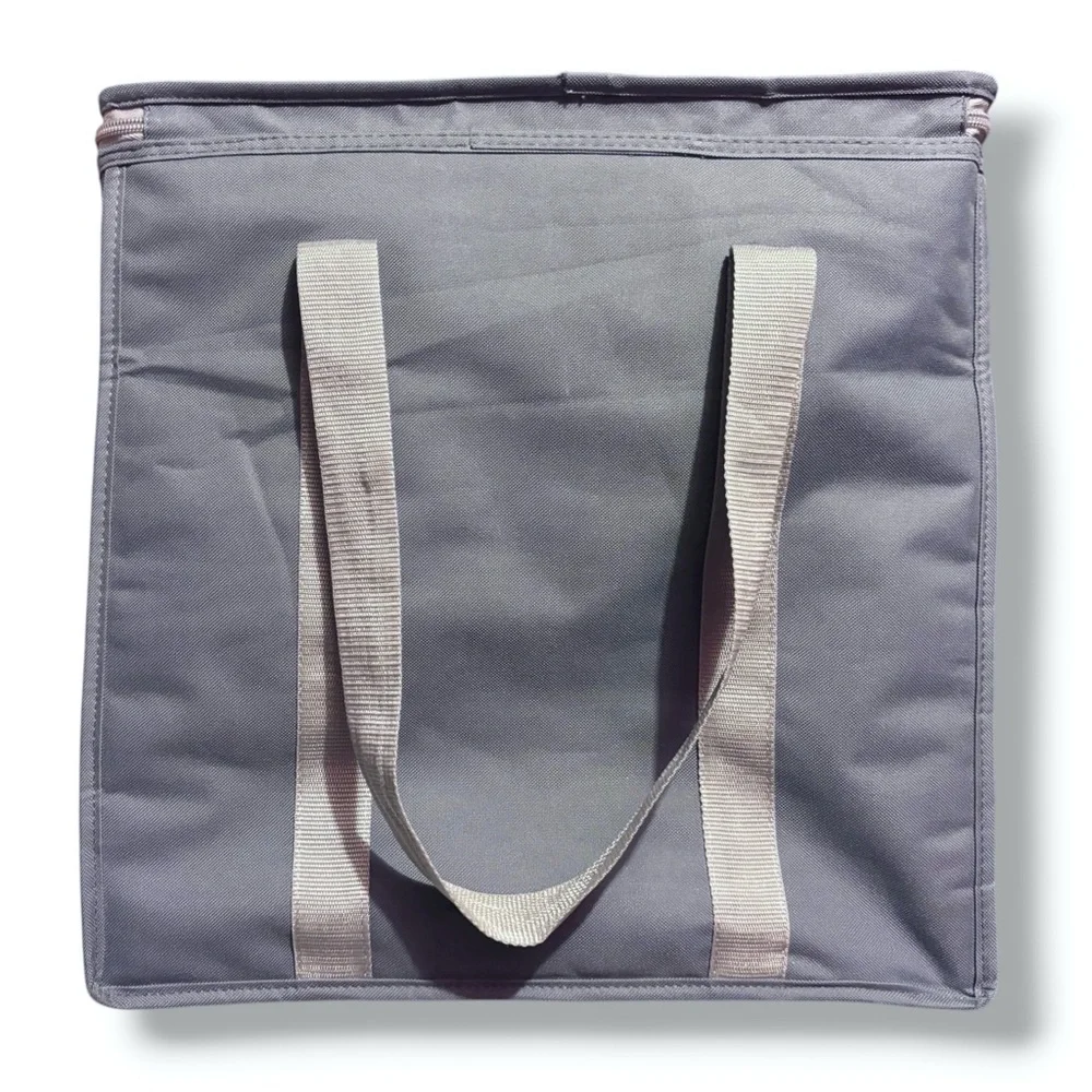 KEEP COOL x COSTCO Large Blue Grey Rectangular Zip Top Insulated Cooler Bag